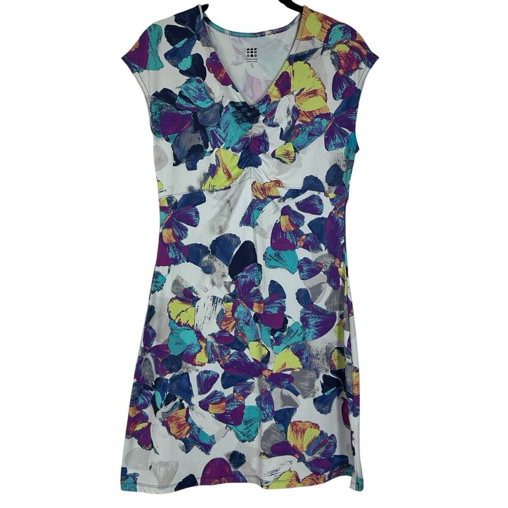 Title Nine Dress Women Small Floral Diamalete Sleeveless Athletic Travel